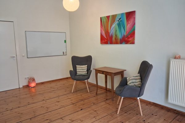 Coachingraum Tisch Stühle